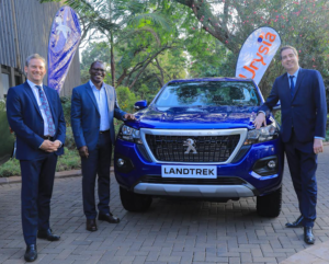 From left - French Ambassador to Kenya H.E. Arnaud Suquet, Urysia MD Mr. Claude Mwende and French Minister Delegate for Foreign Trade, Mr. Olivier Becht