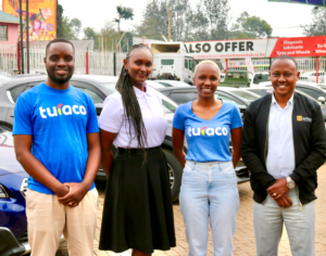 Left to Right_ Maxwell Onjoro- Head of Engineering Turaco, Elizabeth Njeri- Head of Commercial, Autochek, Joy Mairang'a- Head of Operations, Turaco, Henry Mbugua, Country Manager, Autochek