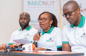 MACNUT Accociation officials led by chairperson Jane Maigua. [Photo/Courtesy]